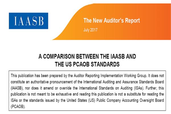 انتشار گزارش مقایسه ای بین استانداردهای بین المللی و اصول پذیرفته شده حسابداری امریکا