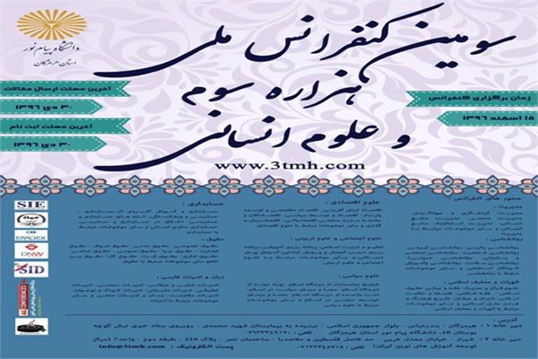 سومین کنفرانس ملی هزاره سوم و علوم انسانی