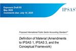 همسان سازی تعریف اهمیت توسط هیئت استانداردهای بین‌المللی حسابداری بخش عمومی