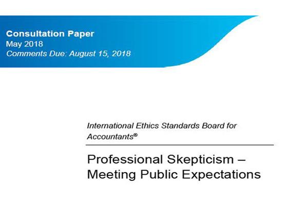 مشورتخواهی جهانی هیئت استانداردهای بین المللی اخلاق حرفه ای درخصوص تردید حرفه ای