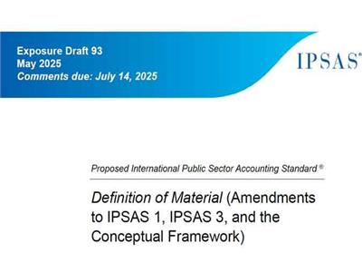 همسان سازی تعریف اهمیت توسط هیئت استانداردهای بین‌المللی حسابداری بخش عمومی